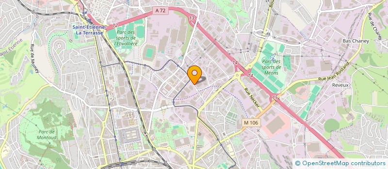 localisation de l'entreprise ACT ET SOLUTIONS à SAINT-ETIENNE