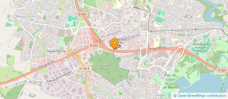 localisation de l'entreprise ACT FRANCE HOLDING à ANGERS