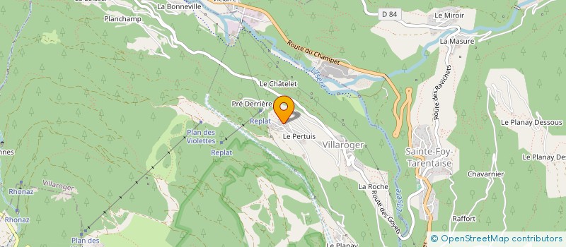 localisation de l'entreprise ACT'HEURES  SAINTE-FOY-TARENTAISE