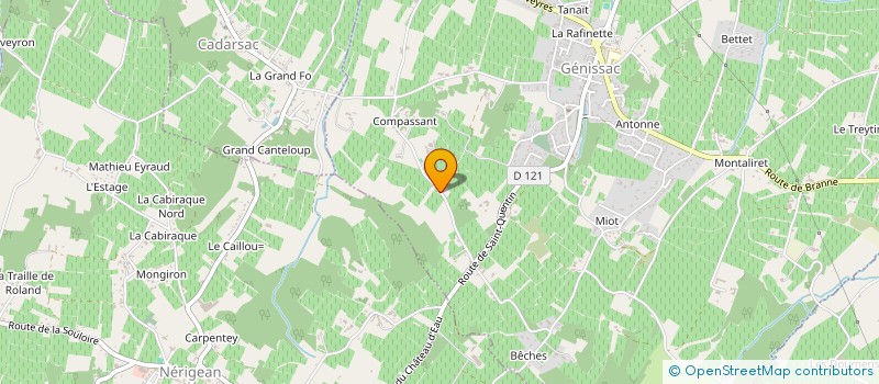 localisation de l'entreprise ACT'HOM  GENISSAC