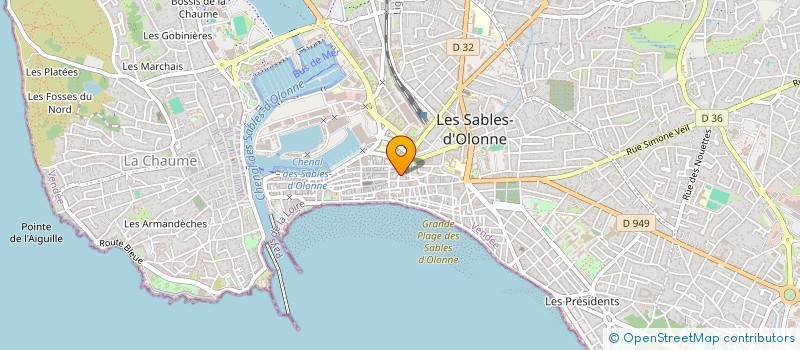 localisation de l'entreprise ACT'HOTEL à LES SABLES D'OLONNE