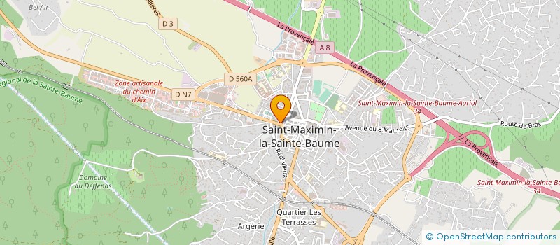 localisation de l'entreprise ACT IMMO à SAINT-MAXIMIN-LA-SAINTE-BAUME