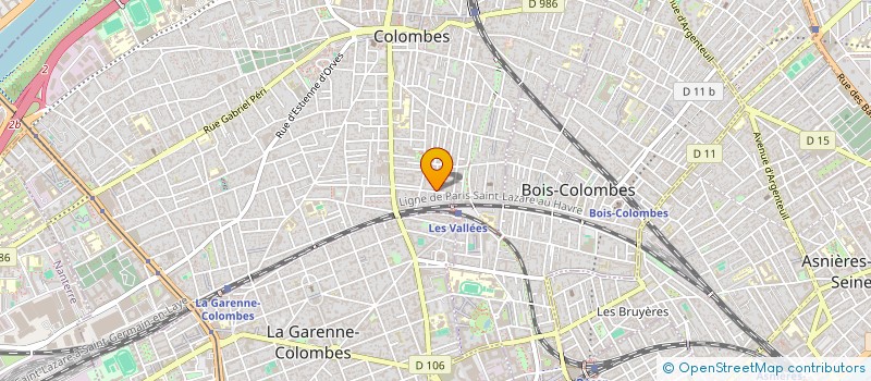 localisation de l'entreprise ACT'IMMO GESTION à COLOMBES