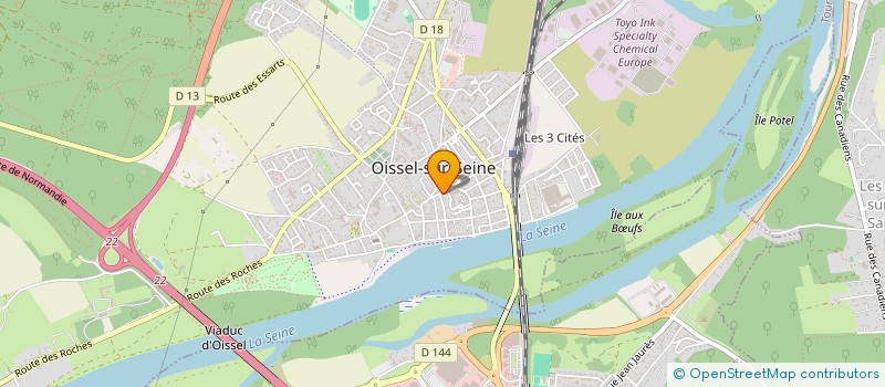 localisation de l'entreprise ACT IMMOBILIER  OISSEL