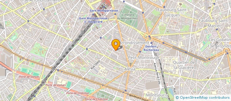 localisation de l'entreprise ACT INTERNAT PROTEC MERE ENFANT AFRIQUE à PARIS