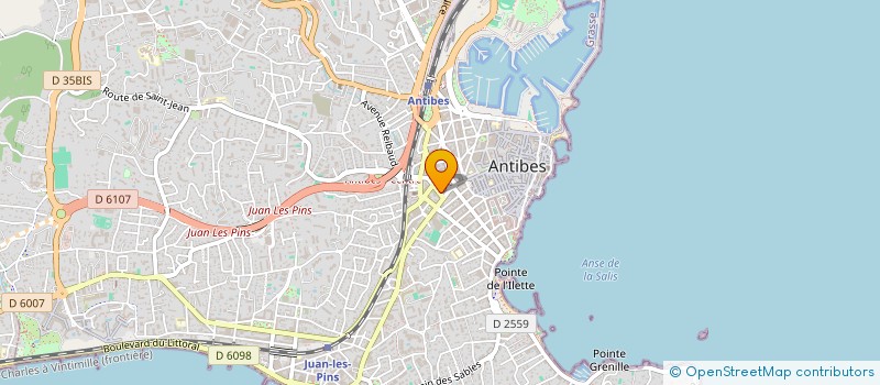 localisation de l'entreprise ACT'INVEST à ANTIBES
