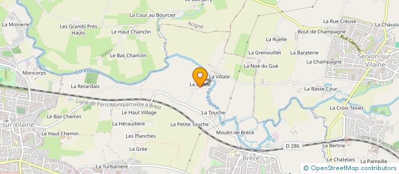 localisation de l'entreprise ACT INVEST  BRECE