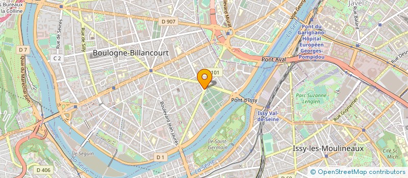 localisation de l'entreprise ACT PLONGEE à BOULOGNE-BILLANCOURT