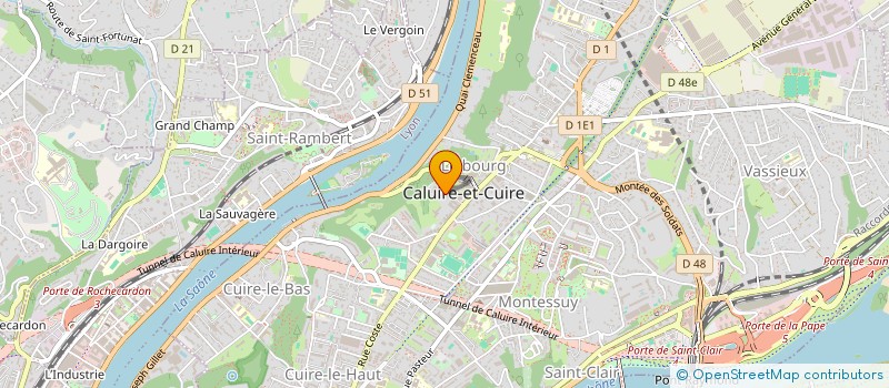 localisation de l'entreprise ACT'PRO à CALUIRE-ET-CUIRE
