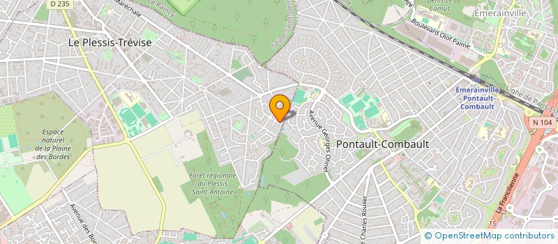 localisation de l'entreprise ACT PRO ILE DE FRANCE FORMATION à LE PLESSIS-TREVISE