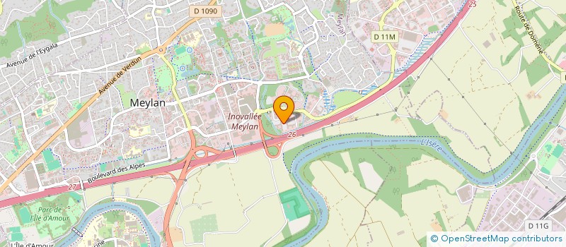 localisation de l'entreprise ACT'RMC à MEYLAN