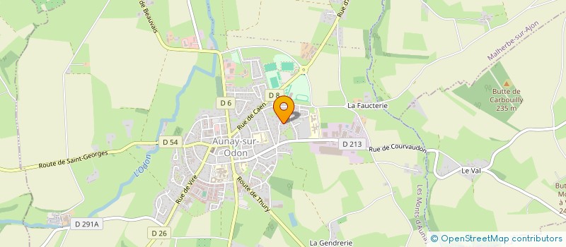 localisation de l'entreprise ACT SERVICES  LES MONTS D'AUNAY