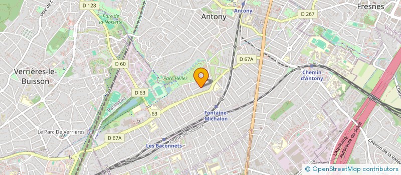 localisation de l'entreprise ACT START UP à ANTONY