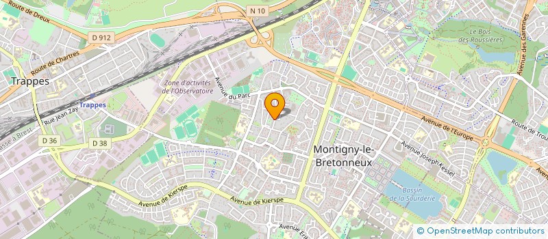 localisation de l'entreprise ACT TRAVEL ACTION COMMUNIC TOURISME  MONTIGNY-LE-BRETONNEUX