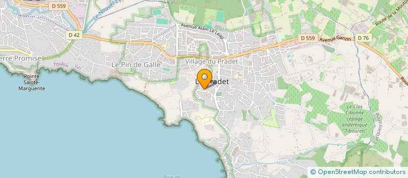 localisation de l'entreprise ACT VOTREFINANCEMENT  LE PRADET