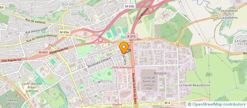 localisation de l'entreprise ACTA  NANCY