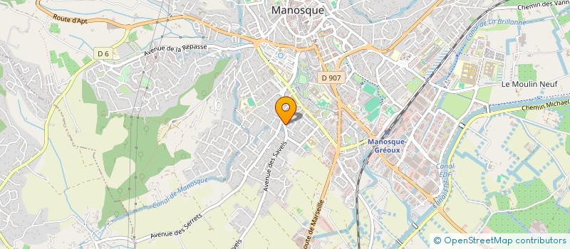 localisation de l'entreprise ACTA à MANOSQUE