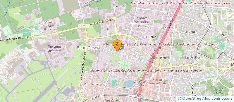 localisation de l'entreprise ACTA EST FABULA  MERIGNAC