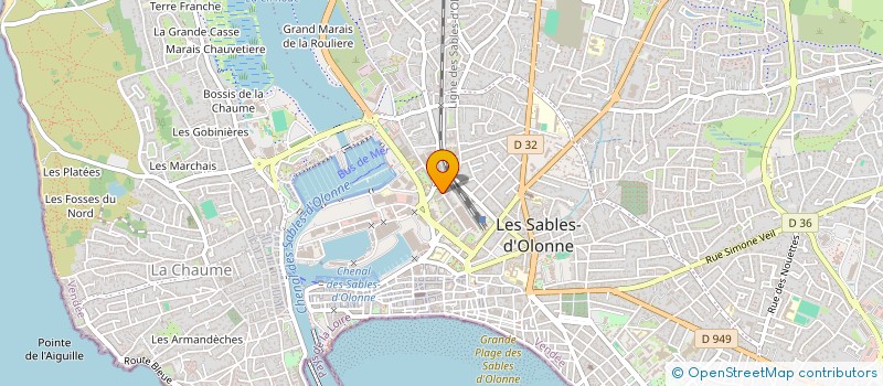 localisation de l'entreprise ACTA GESTION PRIVEE à LES SABLES D'OLONNE