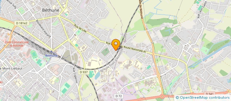 localisation de l'entreprise ACTA HOMINIS à BETHUNE