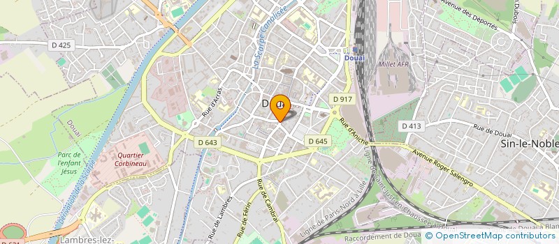 localisation de l'entreprise ACTA IMMOBILIER à DOUAI