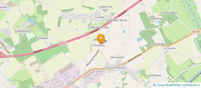 localisation de l'entreprise ACTAE à CARQUEFOU