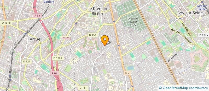 localisation de l'entreprise ACTAE à ARCUEIL