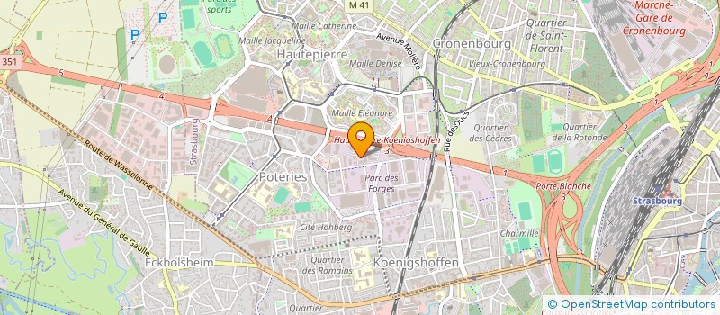 localisation de l'entreprise ACTAFOR à STRASBOURG