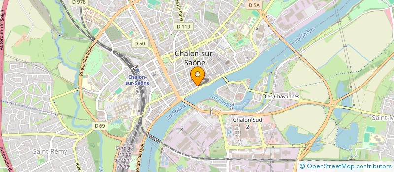 localisation de l'entreprise ACTALAW à CHALON-SUR-SAONE