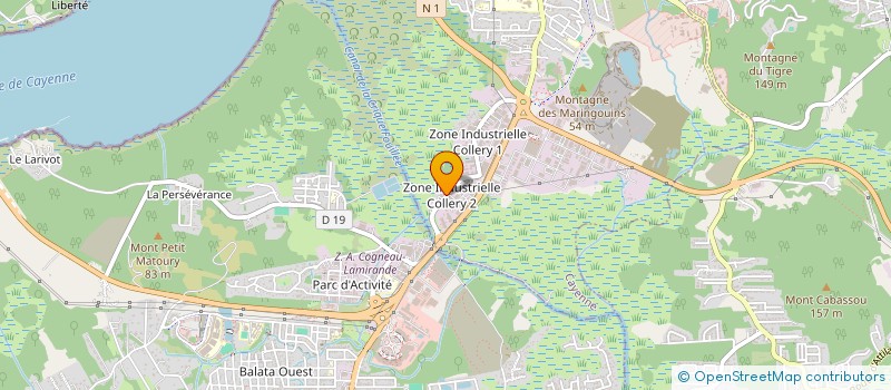 localisation de l'entreprise ACTALIS PLAGES  CAYENNE