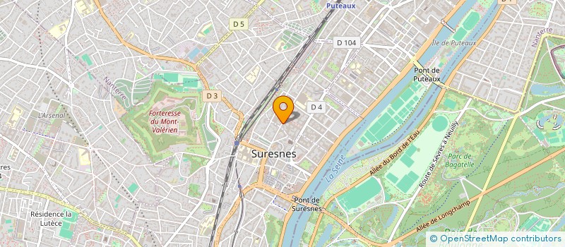 localisation de l'entreprise ACTAM à SURESNES