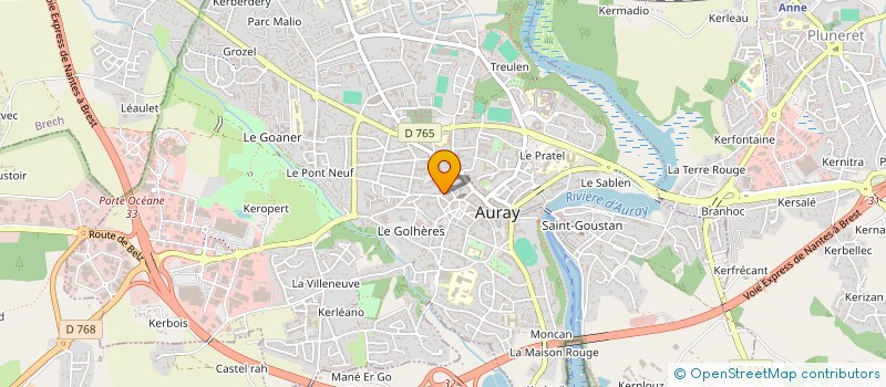 localisation de l'entreprise ACTAVIE à AURAY