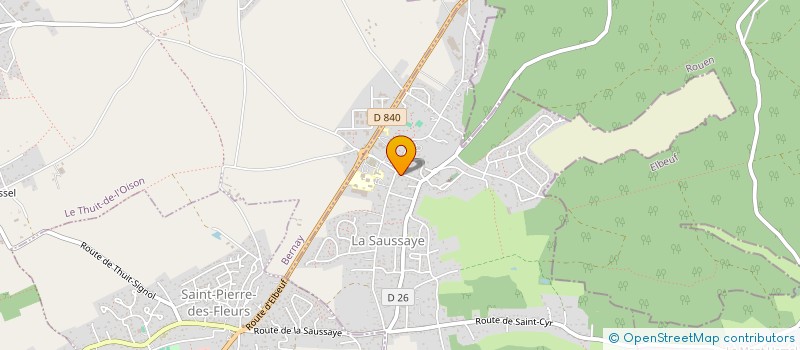 localisation de l'entreprise ACTB IMMO  LA SAUSSAYE