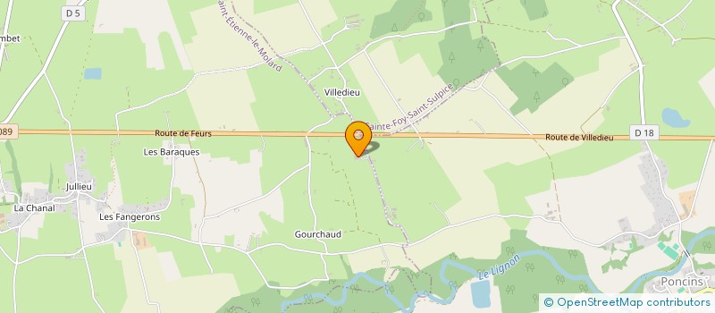 localisation de l'entreprise ACTB INVEST  SAINT-ETIENNE-LE-MOLARD