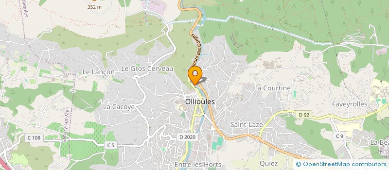 localisation de l'entreprise ACTB OPTIQUE à OLLIOULES