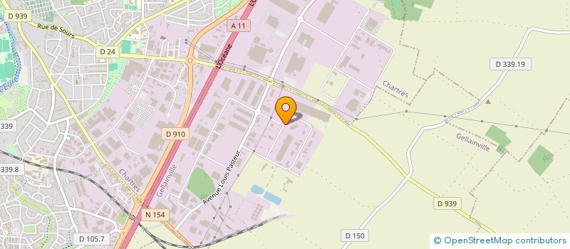 localisation de l'entreprise ACTBJ à GELLAINVILLE