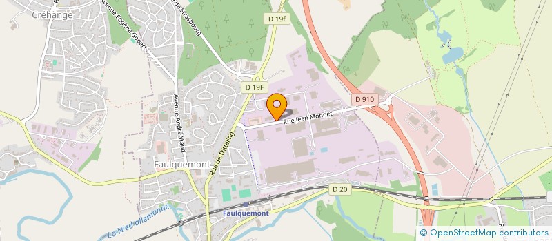 localisation de l'entreprise ACTBLUE FRANCE SAS à FAULQUEMONT