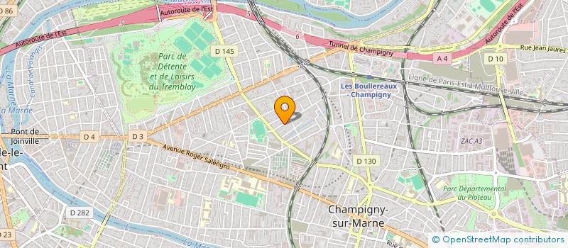 localisation de l'entreprise ACTE 0 à CHAMPIGNY-SUR-MARNE