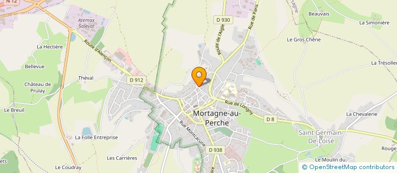 localisation de l'entreprise ACTE 1 à MORTAGNE-AU-PERCHE