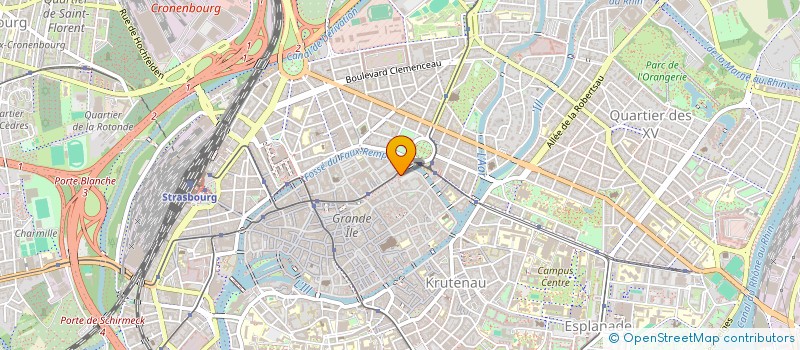 localisation de l'entreprise ACTE 1  STRASBOURG