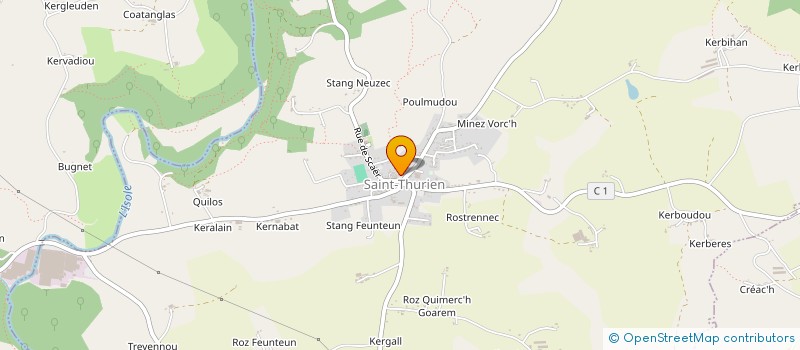 localisation de l'entreprise ACTE 1  SAINT-THURIEN