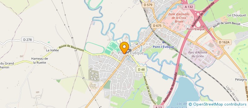 localisation de l'entreprise ACTE 1 - RUE VIEILLE  PONT L'EVEQUE