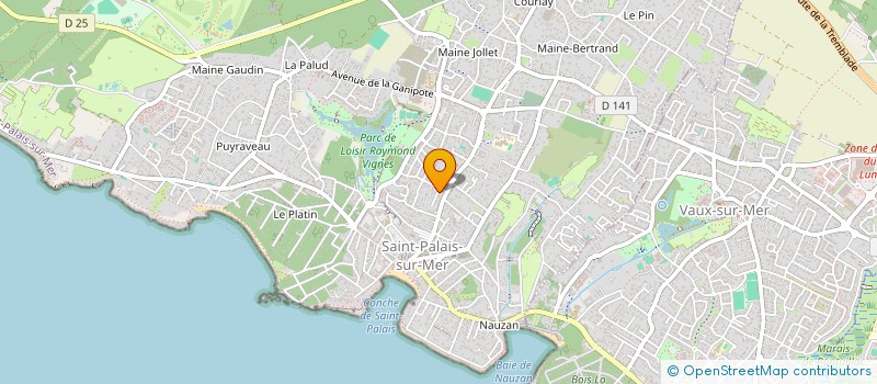 localisation de l'entreprise ACTE 2  SAINT-PALAIS-SUR-MER