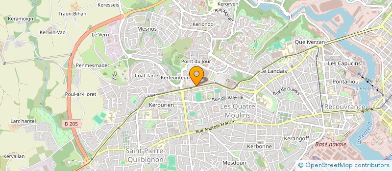 localisation de l'entreprise ACTE 2 à BREST