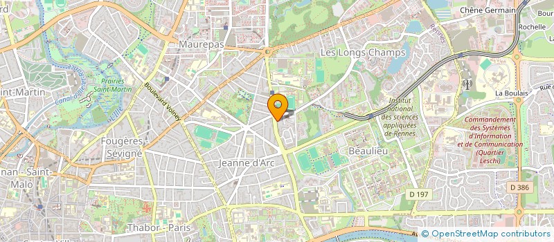 localisation de l'entreprise ACTE 2000 à RENNES