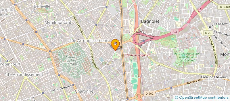 localisation de l'entreprise ACTE  PARIS