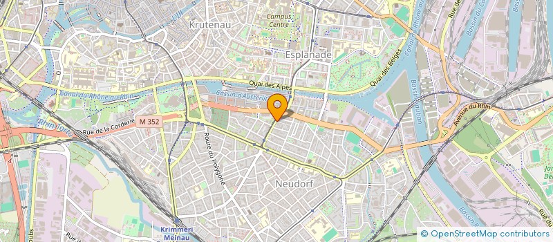 localisation de l'entreprise ACTE 5 à STRASBOURG