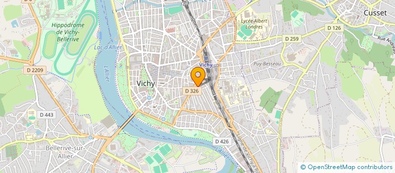 localisation de l'entreprise ACTE  VICHY