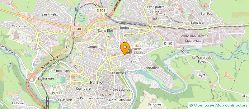 localisation de l'entreprise ACTE AGRI PLUS à RODEZ