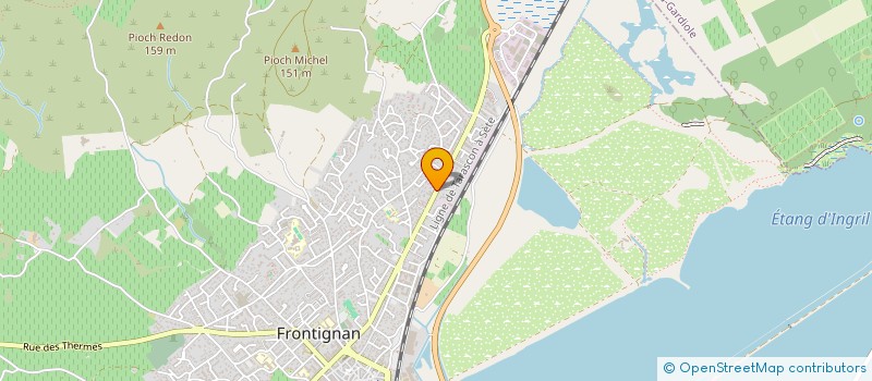 localisation de l'entreprise ACTE EMPLOI à FRONTIGNAN